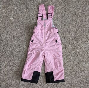 Columbia Snow Pants 3t Adjustable Strap Elastic Ankle Light Pink Winter